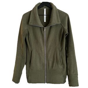 Lululemon Womens Radiant Jacket II Size 6 Olive Green